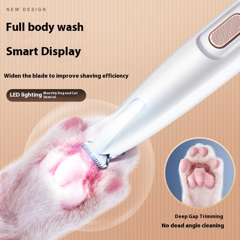 Pets Dog & Cat Paw Trimmer With LED Light Fully Waterproof