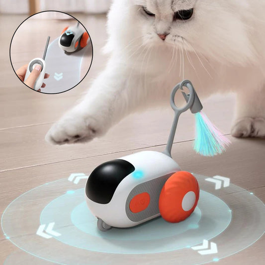 Chasing Remote Control Interactive Cat Car Toy USB Charging