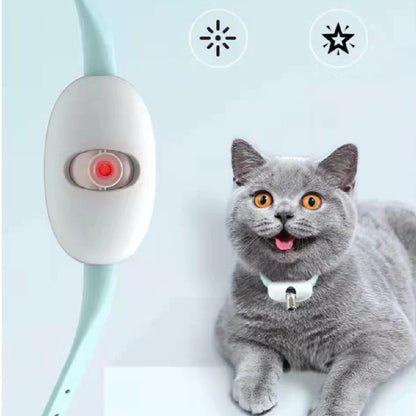 Automatic Cat Toy Smart Laser Teasing Cat Collar Electric USB Charging