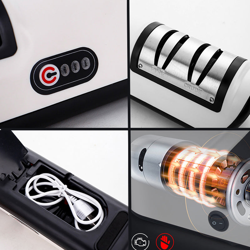 Automatic USB Rechargeable Electric Knife Sharpener