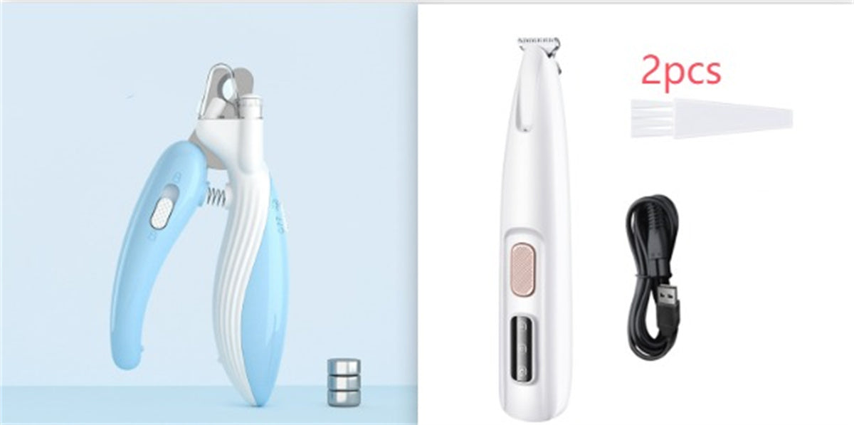 Pets Dog & Cat Paw Trimmer With LED Light Fully Waterproof