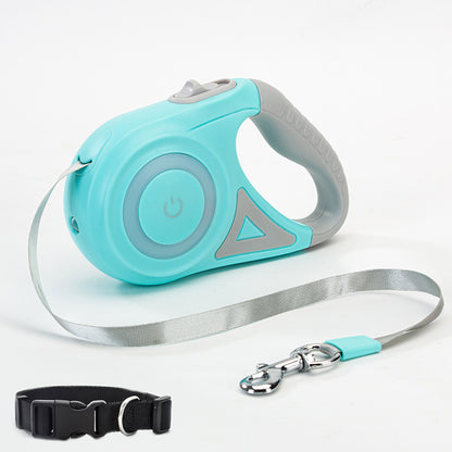 Dog Leash Retractable Leash And Dog Collar Spotlight Traction Rope
