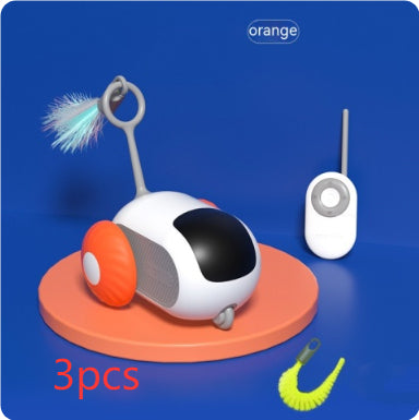 Chasing Remote Control Interactive Cat Car Toy USB Charging