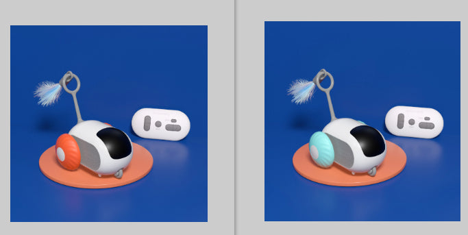 Chasing Remote Control Interactive Cat Car Toy USB Charging