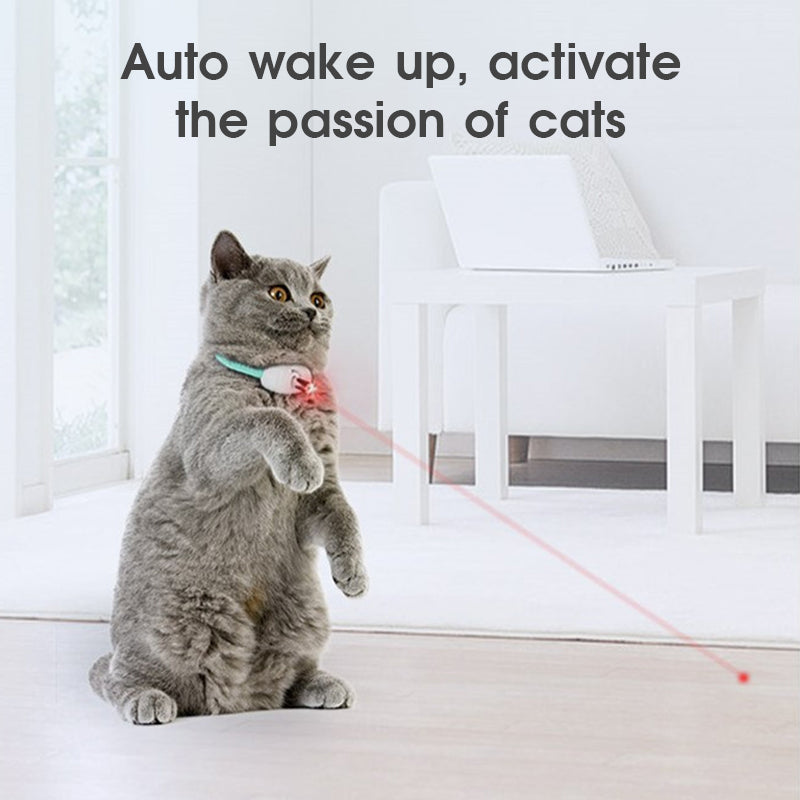 Automatic Cat Toy Smart Laser Teasing Cat Collar Electric USB Charging