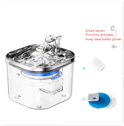 Pet Cat Dog Stainless Steel Automatic Circulation Water Dispenser