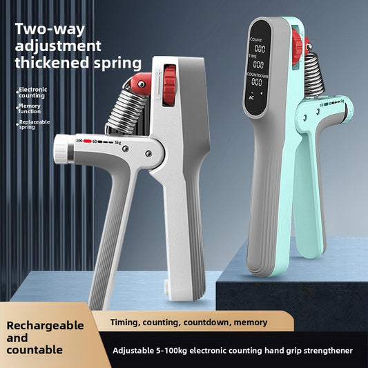 Adjustable Electronic Counting Grip Trainer for Fitness