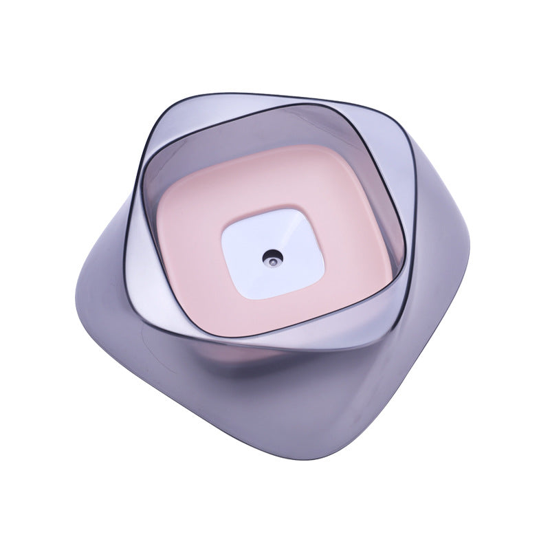 Pet Dog Bowl Floating Not Wetting Mouth Bowl No Spill Water Feeder