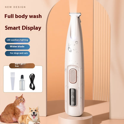 Pets Dog & Cat Paw Trimmer With LED Light Fully Waterproof