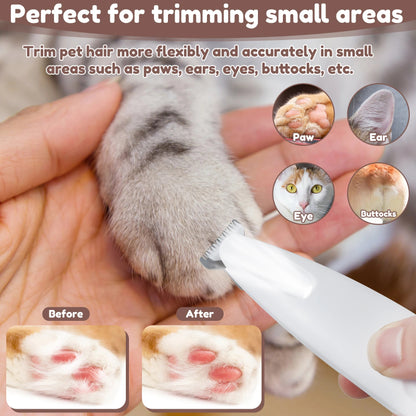 Pets Dog & Cat Paw Trimmer With LED Light Fully Waterproof