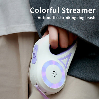 Dog Leash Retractable Leash And Dog Collar Spotlight Traction Rope