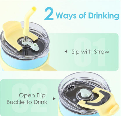 Ochapa 40 Oz Tumbler With Handle Straw Lid Insulated Vacuum