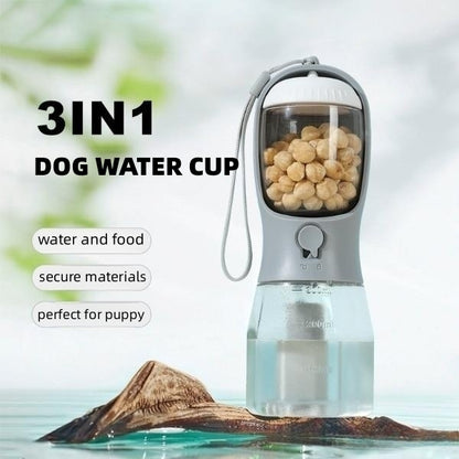 Multi-functional Three-in-one Dog Water Cup Drinking Food Garbage Bag
