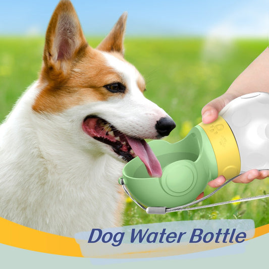 Cat & Dog Water Bottle Portable Travel Pet Drinker Bowl Food Fountain