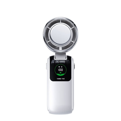 New Ice Pack High-Speed Handheld Electric Fan Speed Adjustable Folding